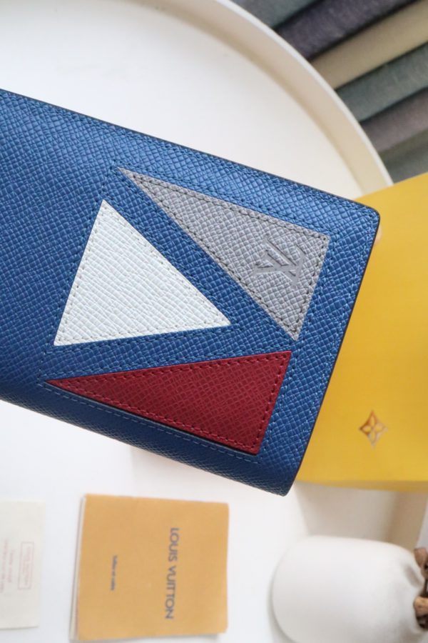 Louis Vuitton Brazza Wallet - Blue - Image 4