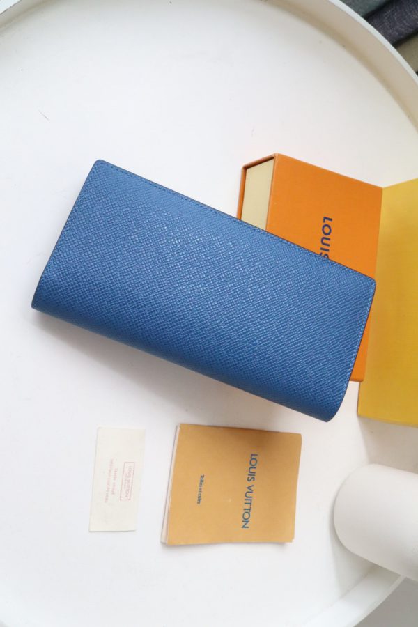 Louis Vuitton Brazza Wallet - Blue - Image 5