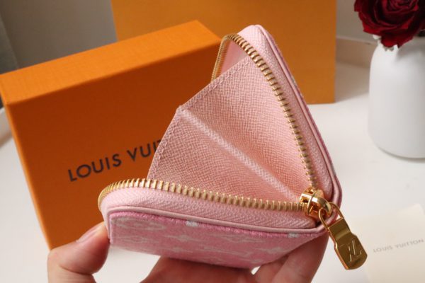 Louis Vuitton Monogram Jacquard Zipper Coin Purse - Pink - Image 2