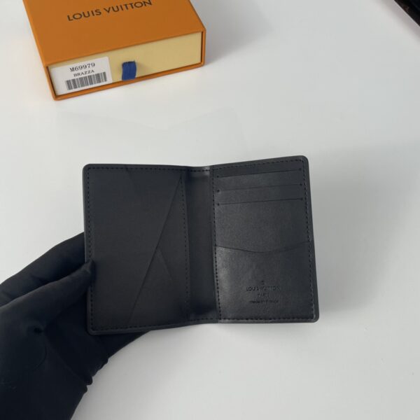 Louis Vuitton Aerogram Pocket Wallet - Black - Image 3