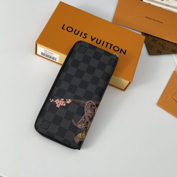 Louis Vuitton Damier Graphite Zippy Vertical Wallet - Image 5
