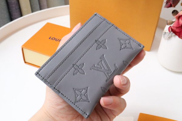 Louis Vuitton Porte Cartes Double Card Holder - Gray - Image 2