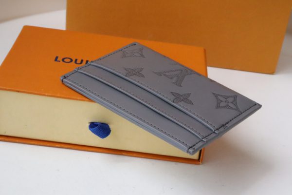 Louis Vuitton Porte Cartes Double Card Holder - Gray - Image 4