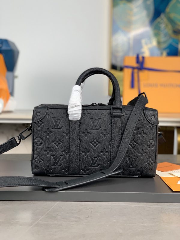 Louis Vuitton Speedy Soft Trunk Handbag - Black - Image 6