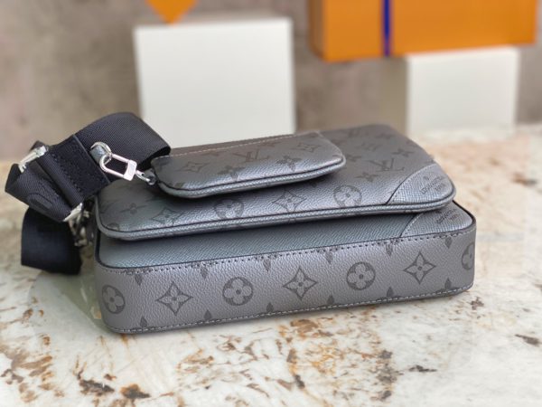 Louis Vuitton Trio Messenger Flower Bag - Silver - Image 5