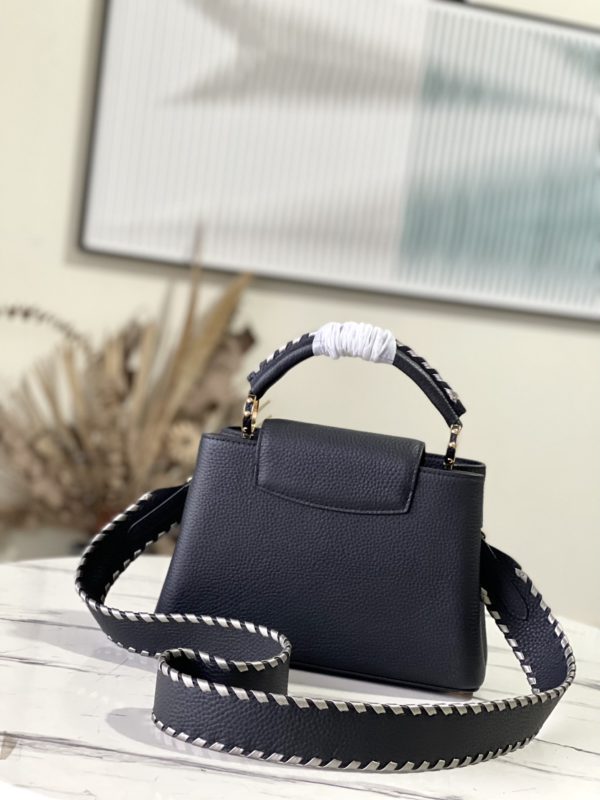 Louis Vuitton Capucines Small Handbag - Black - Image 4