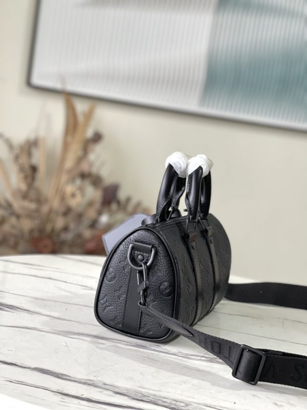 Louis Vuitton Taurillon Monogram Calf Keepall 25 Mini Bag - Image 3