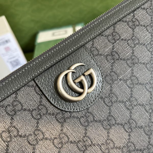Gucci Ophidia Clutch Bag Dark Grey - Image 4