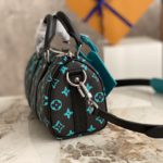 Louis Vuitton Keepall 25 Handbag for Men - Blue/Green - Image 4