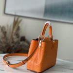 Louis Vuitton Small Capucines Ostrich Leather Handbag - Orange - Image 2