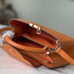 Louis Vuitton Small Capucines Ostrich Leather Handbag - Orange - Image 5