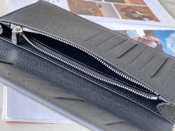 Louis Vuitton Cross-Grain Gray BRAZZA Wallet - Image 2