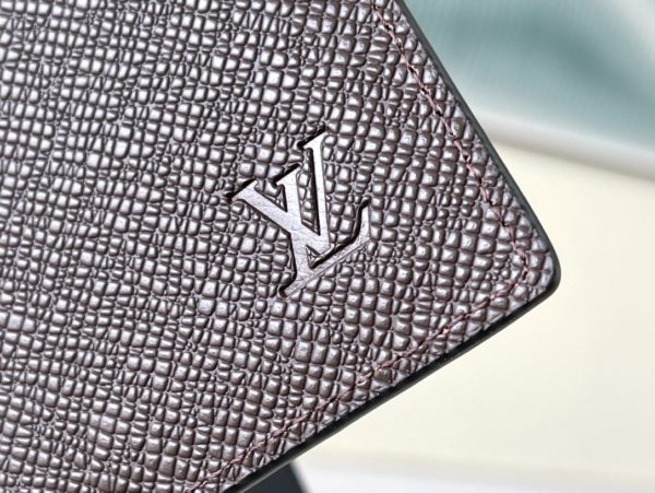 Louis Vuitton Saffiano Brown Slender Wallet - Image 5