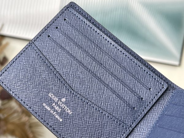 Louis Vuitton Saffiano Brown Slender Wallet - Image 8
