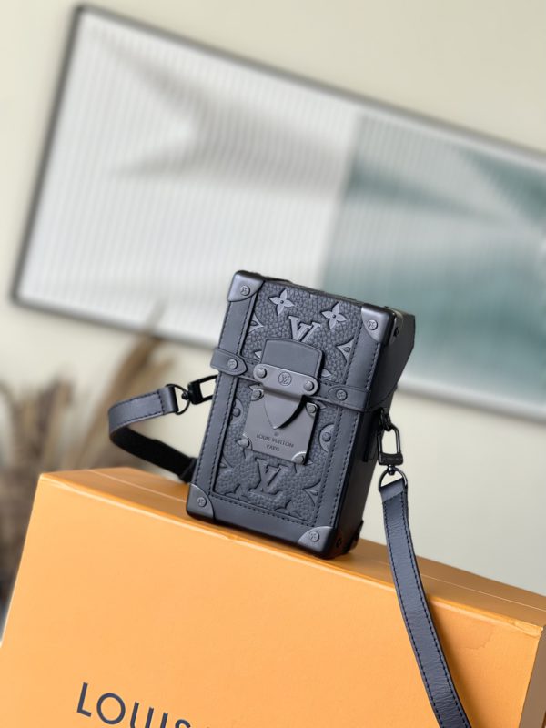 Louis Vuitton Vertical Trunk Mini Handbag - Black