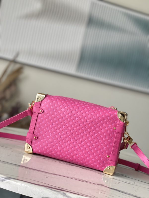 Louis Vuitton Full Suitcase Leather Bag - Rose Red - Image 2