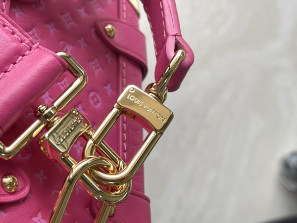 Louis Vuitton Full Suitcase Leather Bag - Rose Red - Image 4