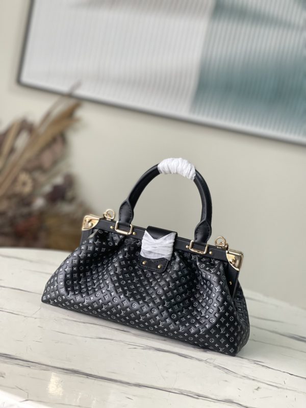 Louis Vuitton Monogram Clutch Bag - Black - Image 3