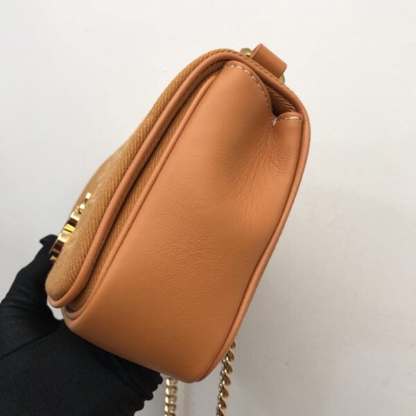 Burberry Lola Medium Canvas Shoulder Bag - Brown - Image 2