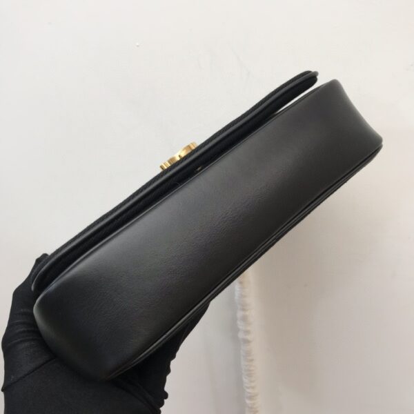 Burberry Lola Medium Canvas Shoulder Bag - Black - Image 2