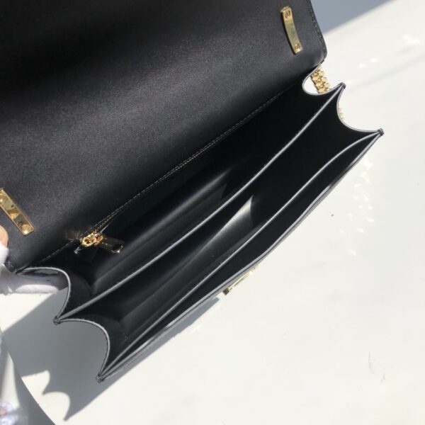 Burberry Small TB Plaid Shoulder Messenger Bag - Black - Image 2