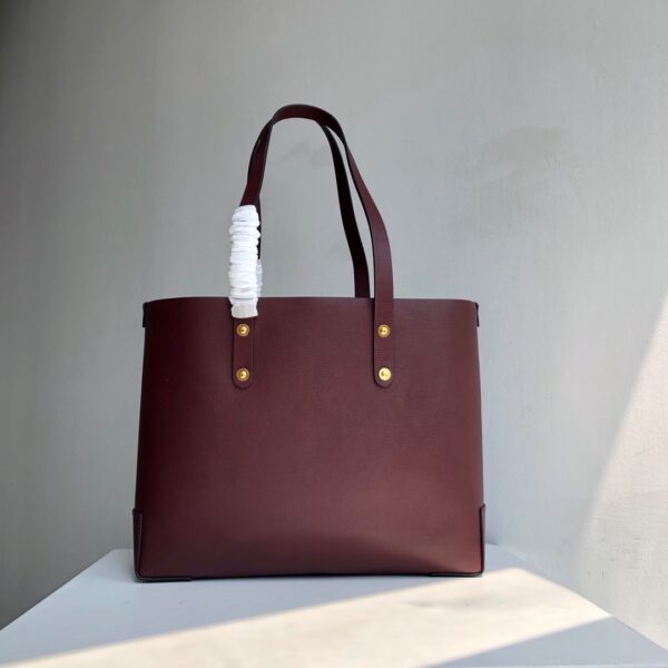 Burberry Tote Shopping Bag - Maroon - Image 2