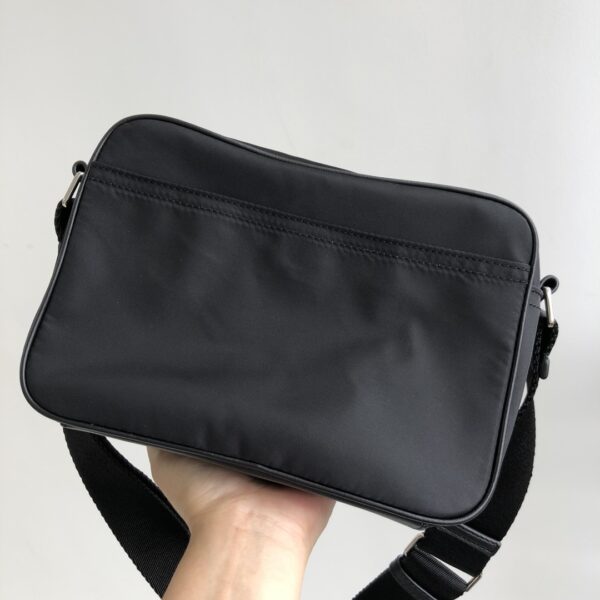 Burberry Striped Printed Nylon Camera Bag - Black - Image 5