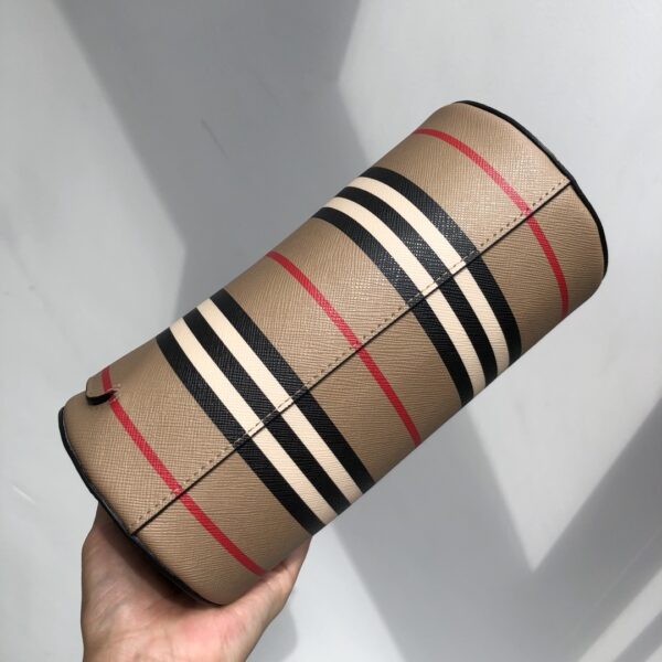 Burberry Barrell Striped Canvas Drum Bag - Image 4