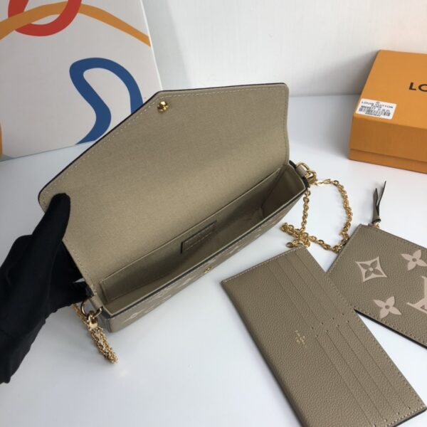 Louis Vuitton Félicie Pochette Chain Bag - Khaki - Image 2