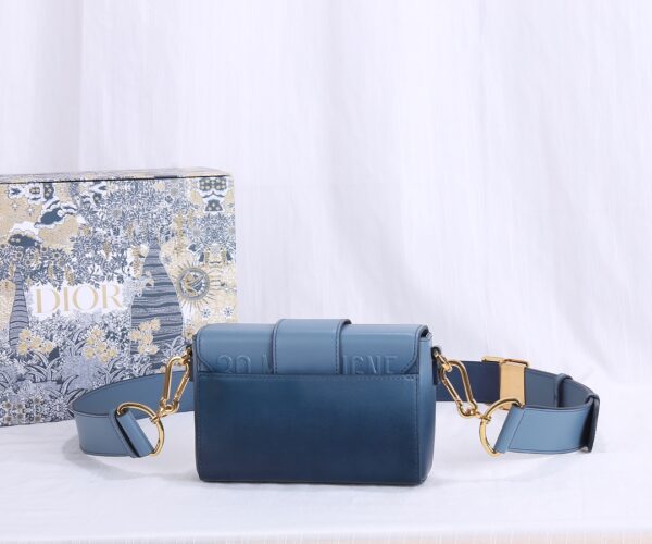 Di0r 30 Montaigne Small Gradient Color Box Bag - Blue - Image 5