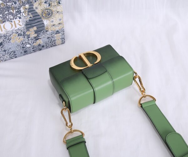 Di0r 30 Montaigne Small Gradient Color Box Bag -  Green - Image 4