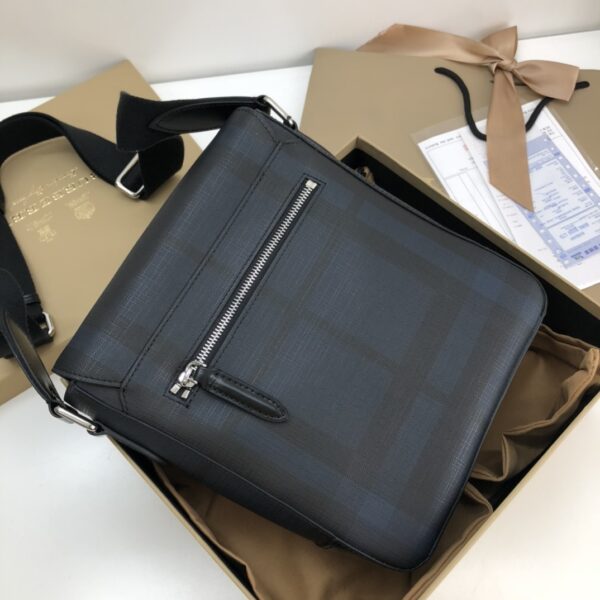 Burberry Smoked Plaid Cross-Body Bag – Blue - Image 5