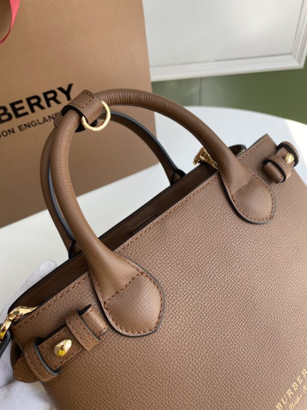 Burberry Banner Tote House Plaid Medium Handbag - Brown - Image 5