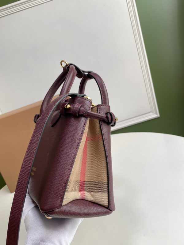 Burberry Banner Small Handbag - Purple - Image 4