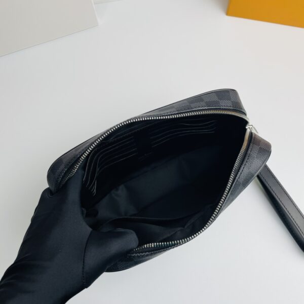 Louis Vuitton Damier Graphite Kasai Clutch - Gray - Image 2