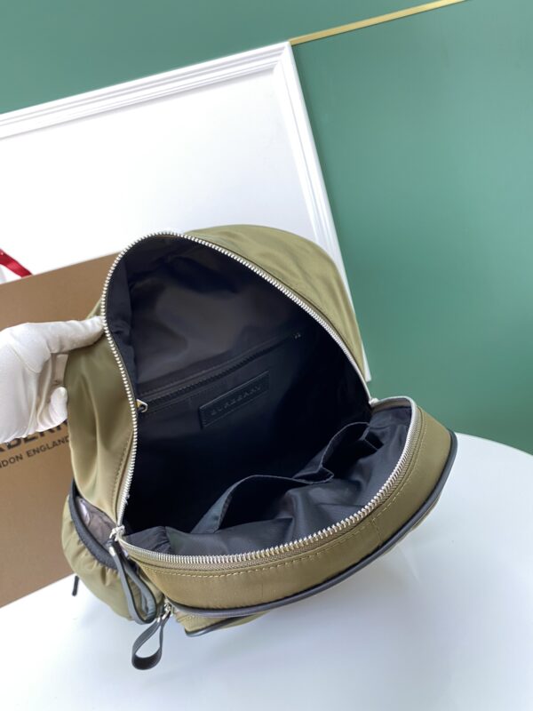 Burberry Nylon Embroidery Backpack - Caramel - Image 3
