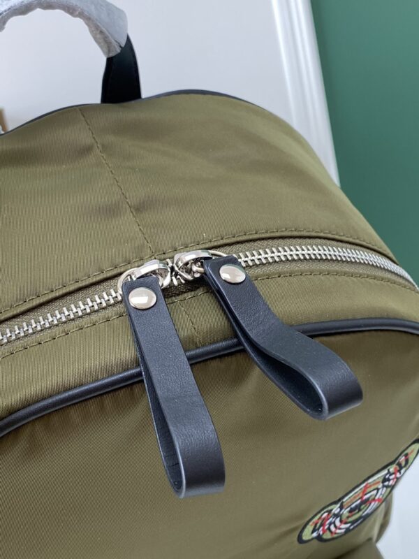 Burberry Nylon Embroidery Backpack - Caramel - Image 4