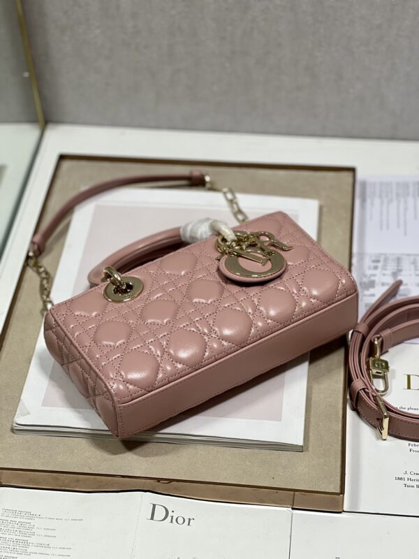 Dior Medium Horizontal Diana Bag - Pink - Image 3