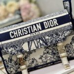 Dior Christian Paris Messenger Bag - Octagonal Star Blue - Image 2