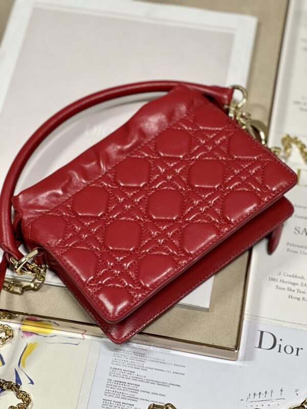 DIOR Lady Mini Bag - Red - Image 5