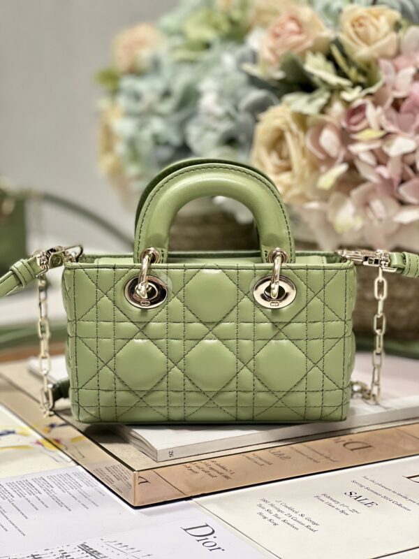 Dior Mini Horizontal Princess Diana Bag - Green - Image 4