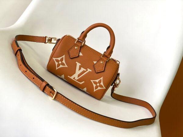 Louis Vuitton Nano Speedy Handbag - Brown - Image 4