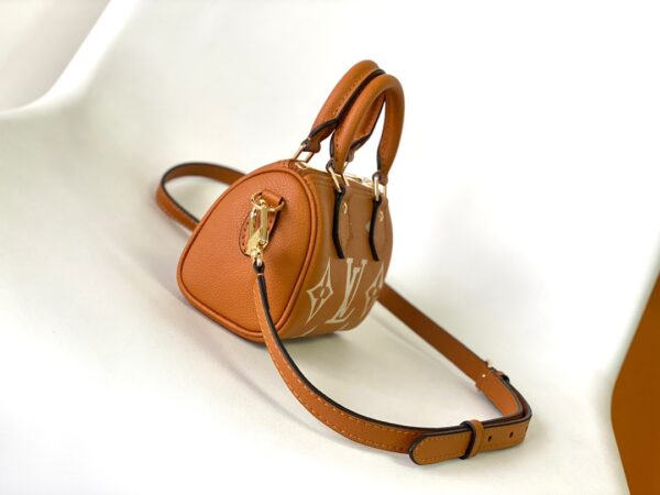 Louis Vuitton Nano Speedy Handbag - Brown - Image 5