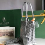 Goyard Anjou Mini Tote Handbag - Gray - Image 6
