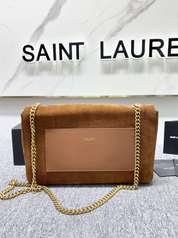 YSL Yves Saint Laurent Chain Handbag - Orange - Image 5