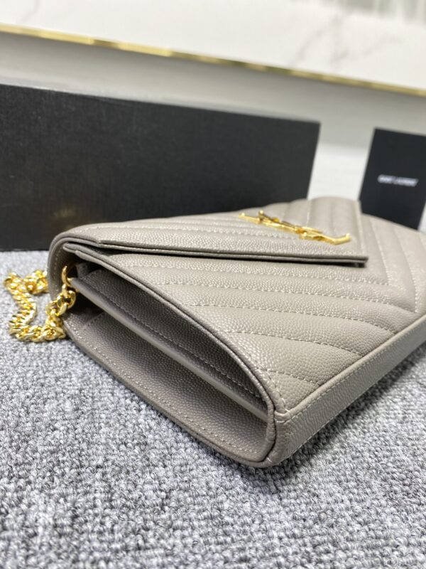 YSL Yves Saint Laurent Clutch Bag - Gray - Image 3