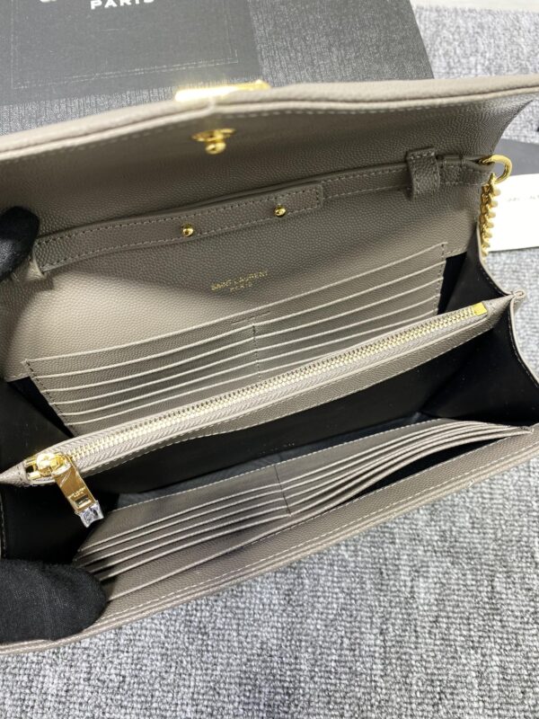 YSL Yves Saint Laurent Clutch Bag - Gray - Image 2