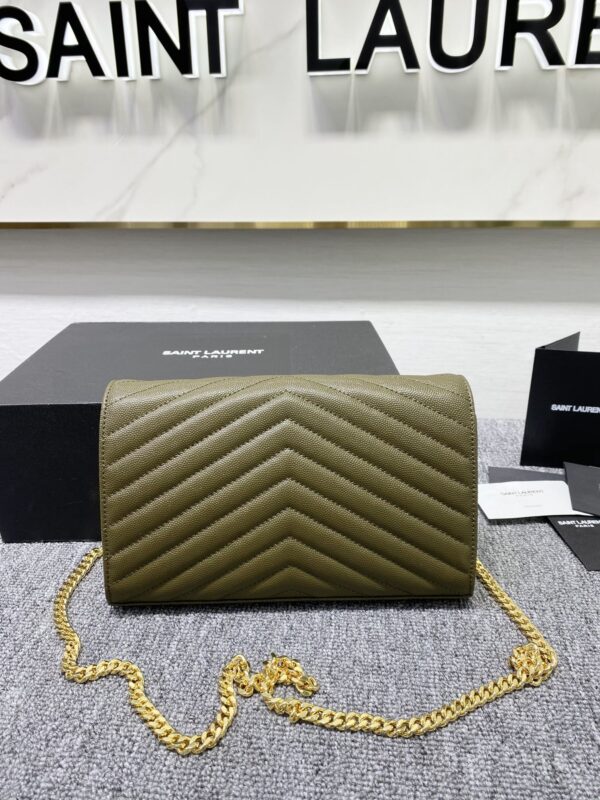 YSL Yves Saint Laurent Clutch Bag - Peanut Green - Image 2