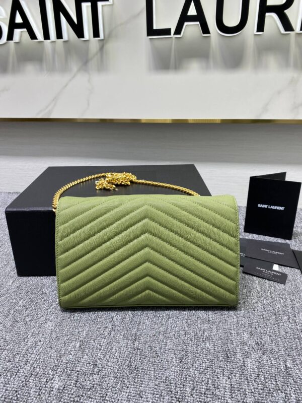 YSL Yves Saint Laurent Clutch Bag - Green - Image 5