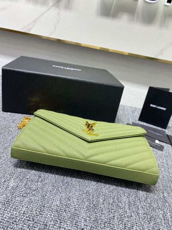 YSL Yves Saint Laurent Clutch Bag - Green - Image 4